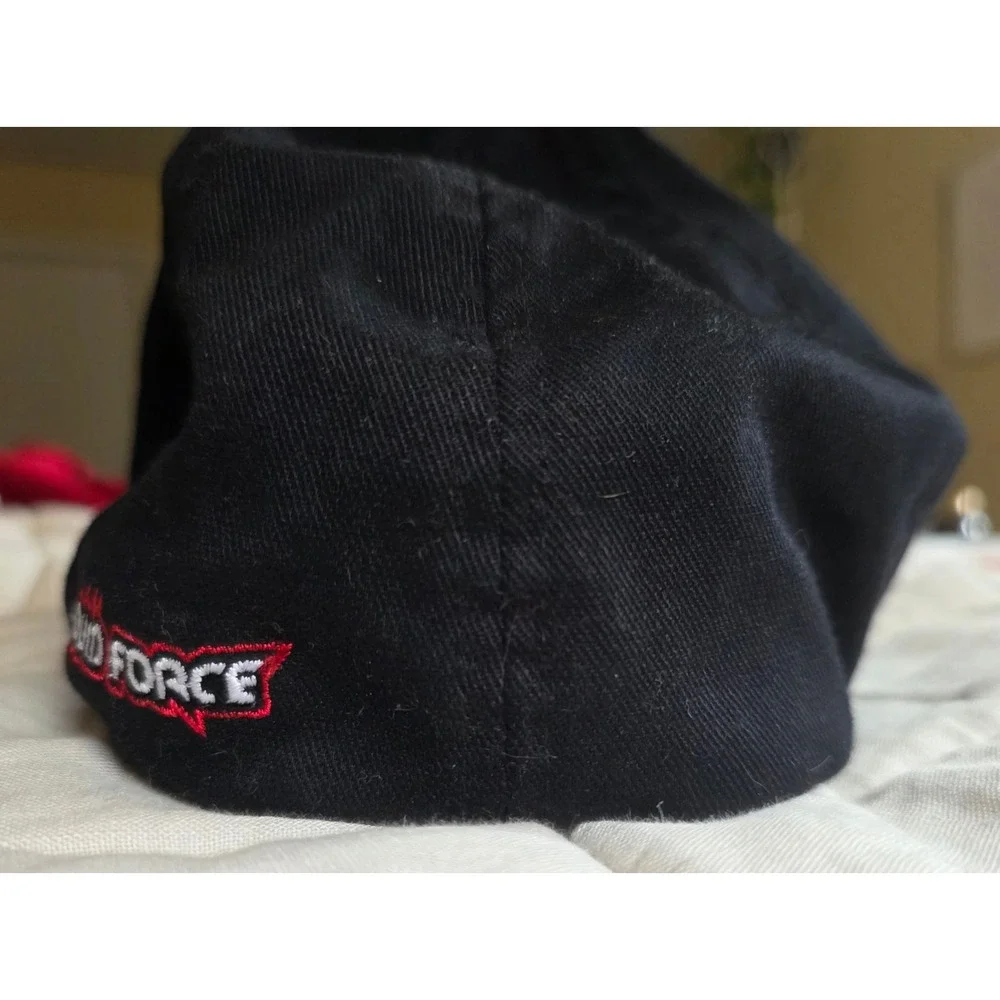 Liquid Force Baseball Cap Mens L-XL Black Excellent Flexfit Embroidered Hat